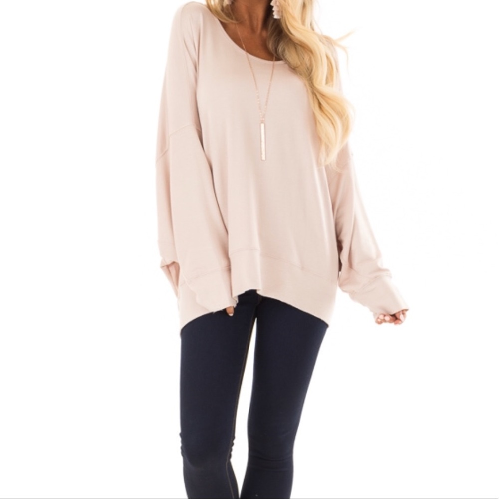 LAST 1❤️Dusty Blush Long Sleeve Top - Picture 7 of 8